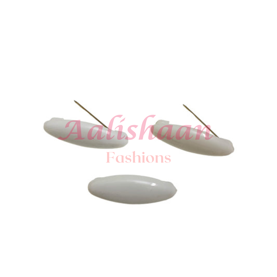 White 3 Pieces - Safety Pin - Aalishaan Fashions