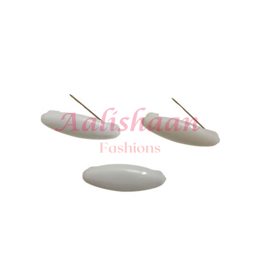 White 3 Pieces - Safety Pin - Aalishaan Fashions