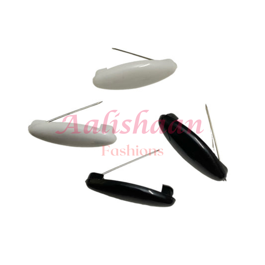 Black White 4 Pieces - Safety Pin - Aalishaan Fashions