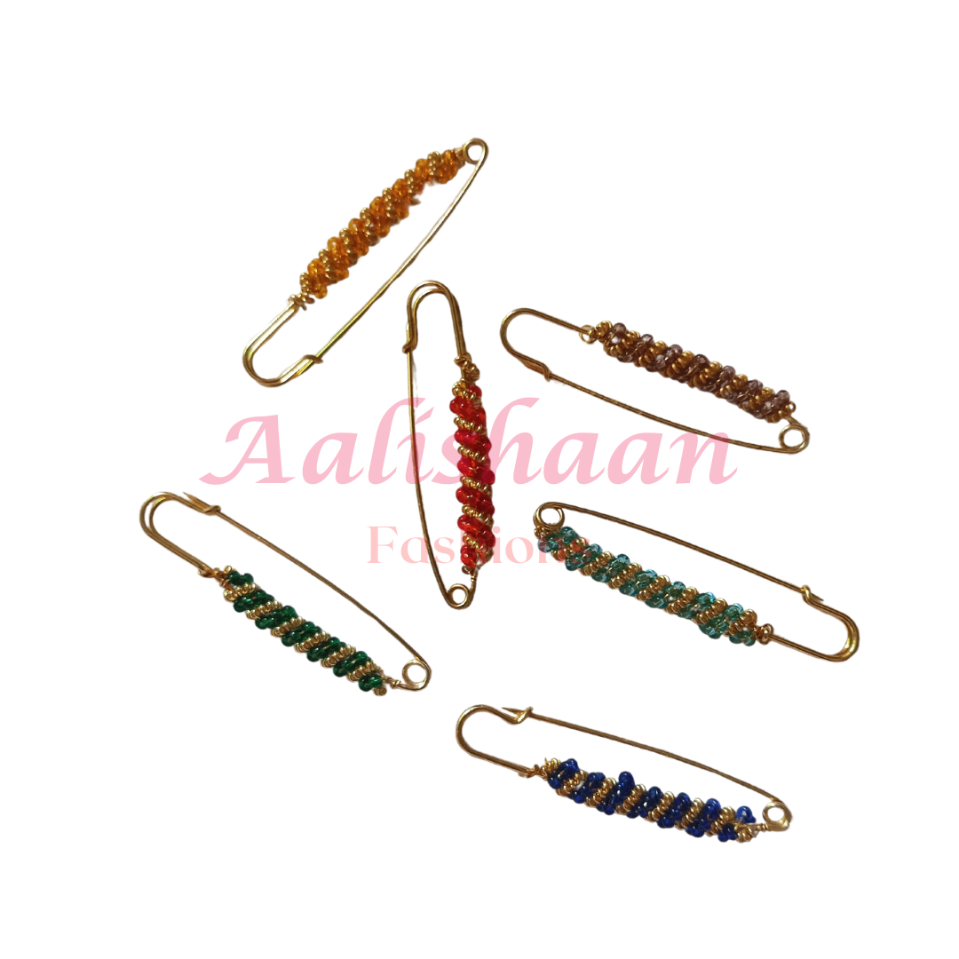 Multicolor Pins - Brosch Pins - Aalishaan Fashions