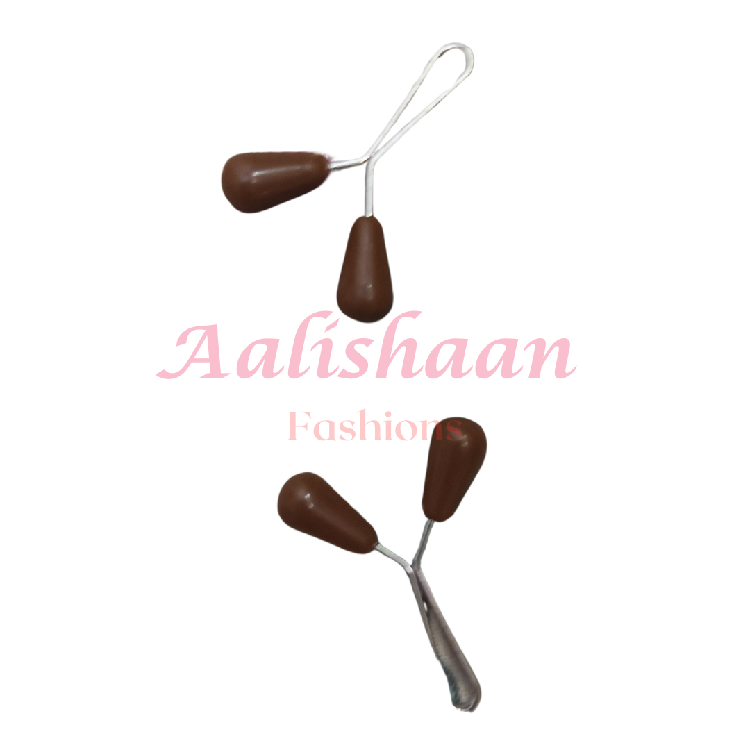 Brown - Turkish Grip Pins - Aalishaan Fashions