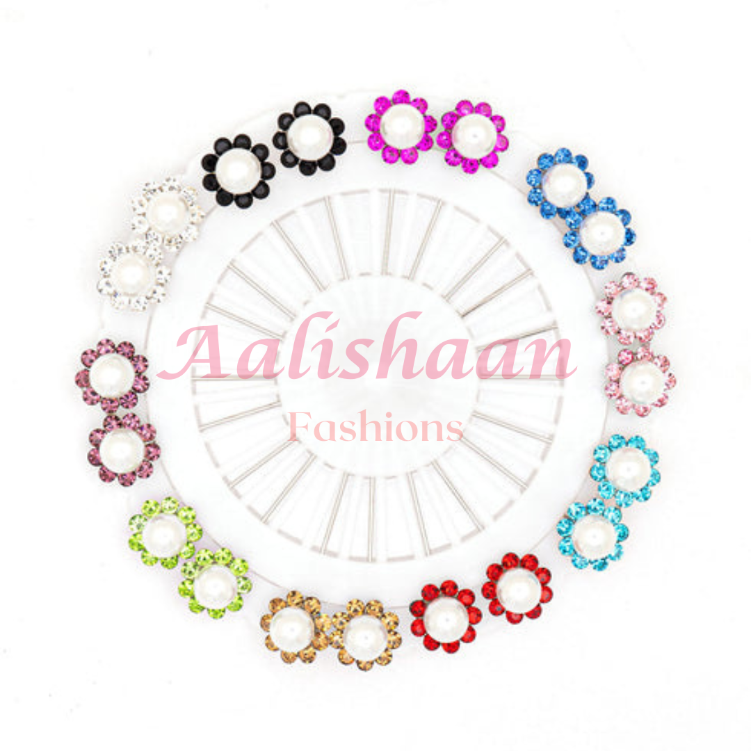 Flowers Multi colour - Pins Wheel - Aalishaan Fashions