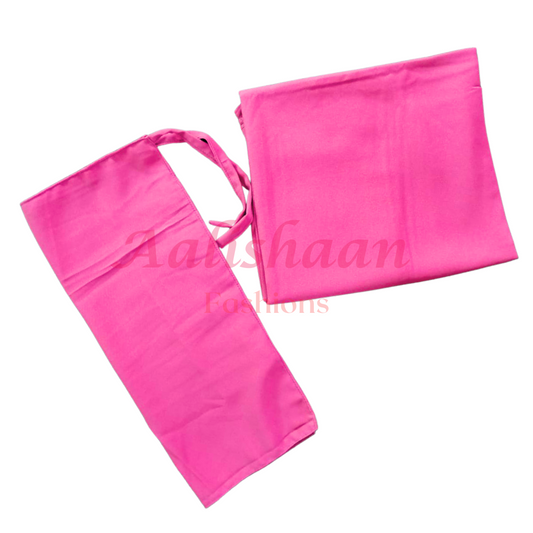 Hot Pink - Hijab - Niqab -Set  - Premium Georgette