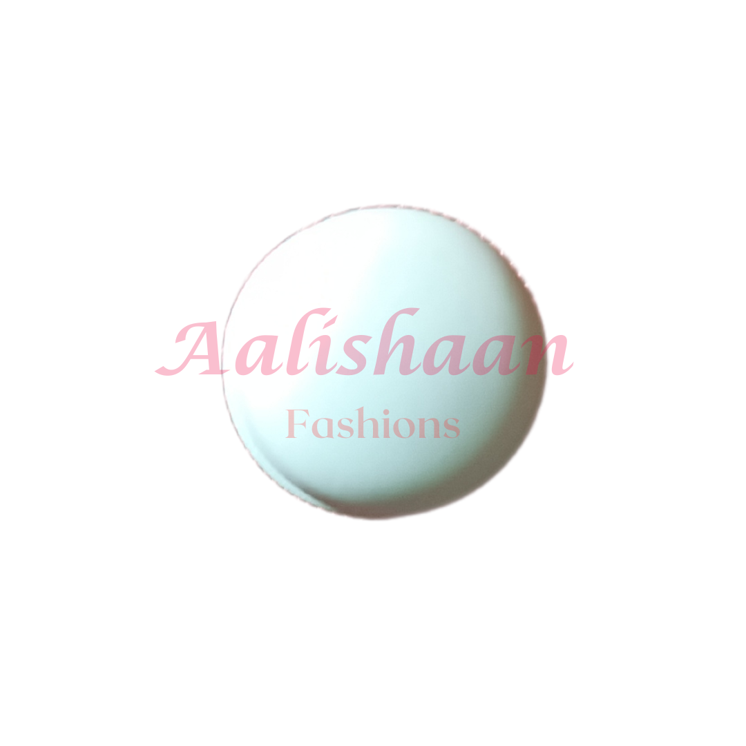 Matte Hijab Magnets (Circle) - Ice Blue