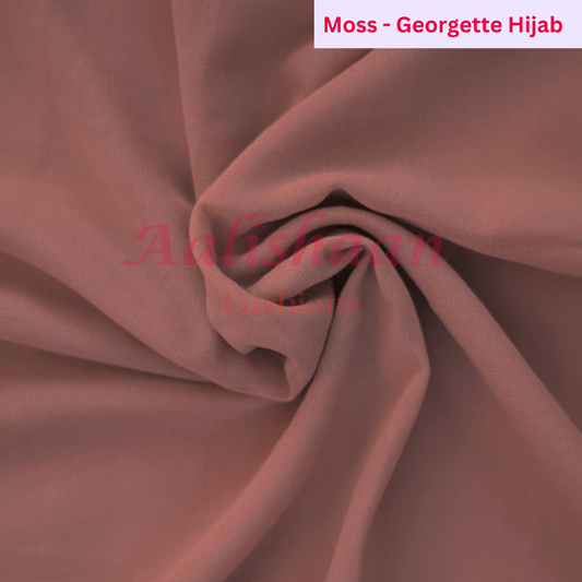 Moss - Premium Georgette Hijab - Aalishaan Fashions