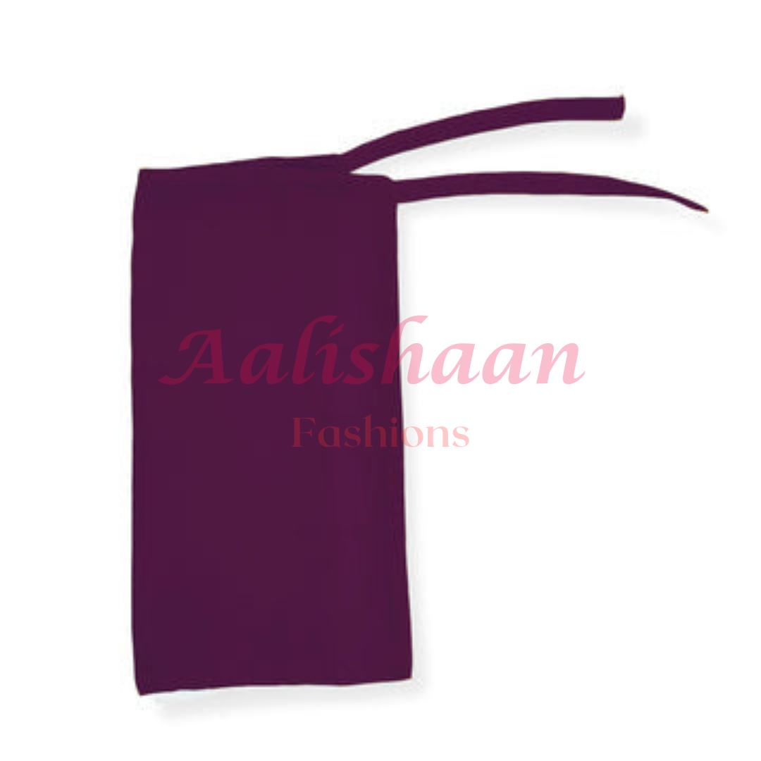 Deep Purple- Niqab - Aalishaan Fashions