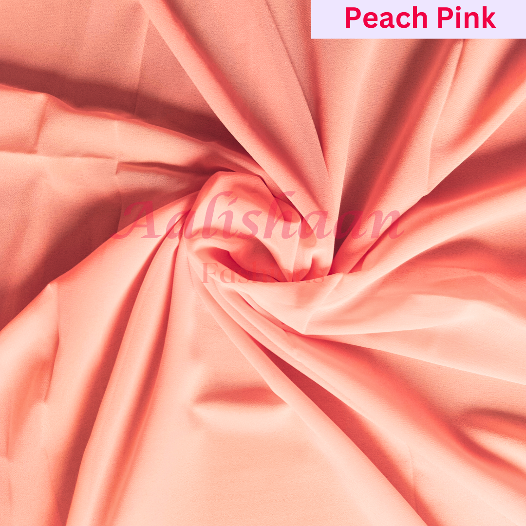 Peach Pink - Premium Georgette Hijab - Aalishaan Fashions