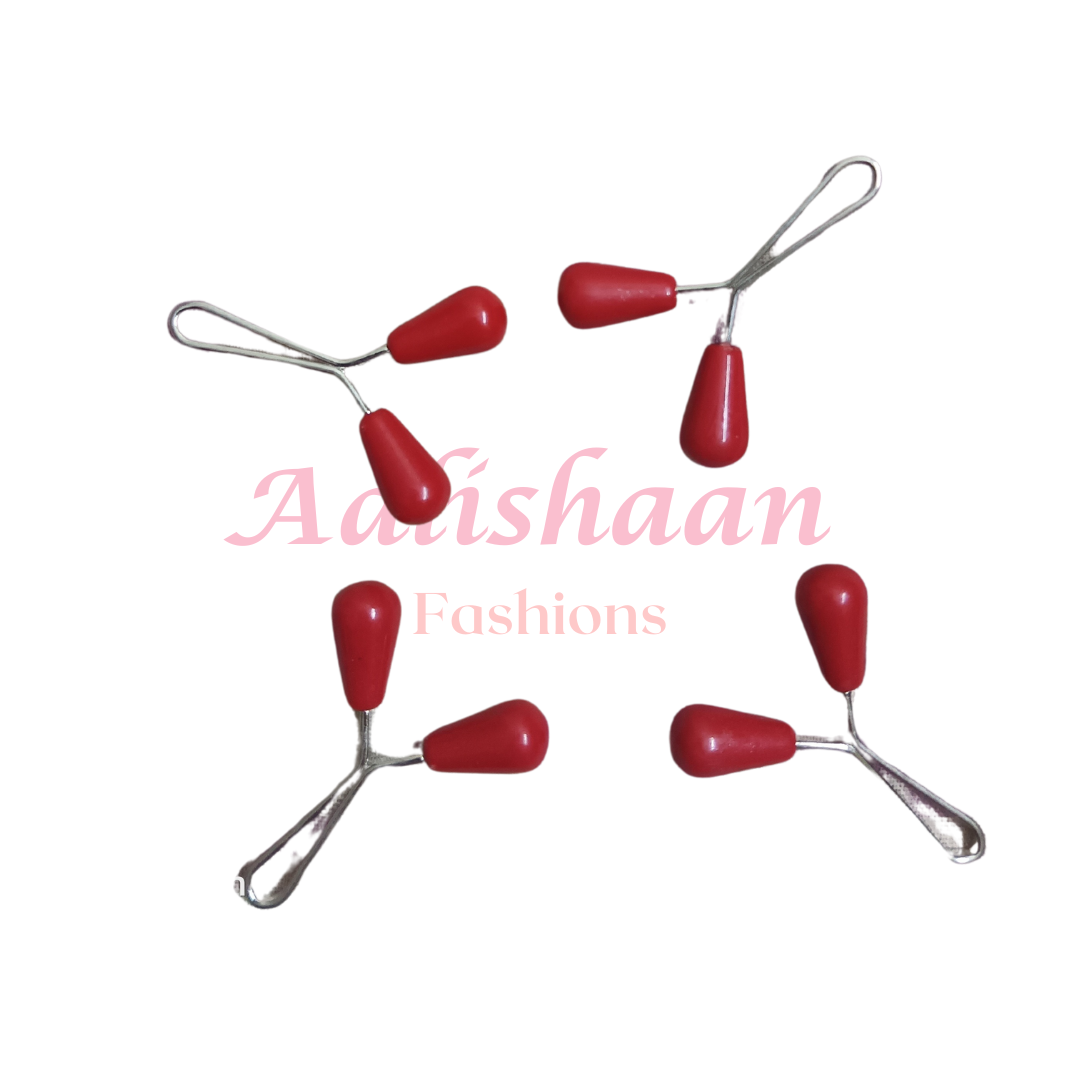 Red - Turkish Grip Pins - Aalishaan Fashions