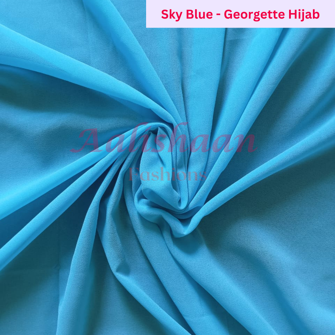 Sky Blue - Premium Georgette Hijab